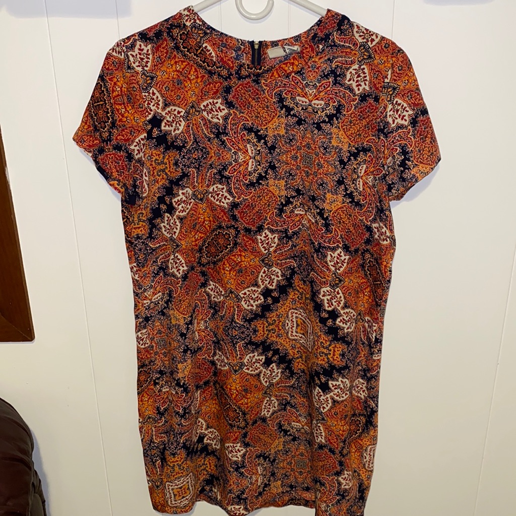 Fall Shift Dress - Fun Pattern!